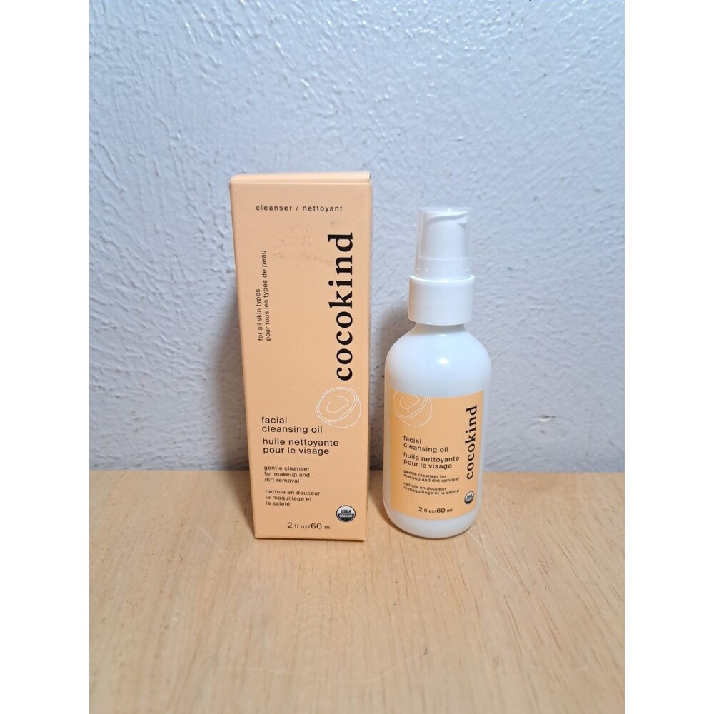 BRAND NEW Organic Cocokind Facial Cleansing Oil, 2 fl oz (60 ml)